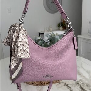 Coach Women's Mauve Leather Shoulder Bag